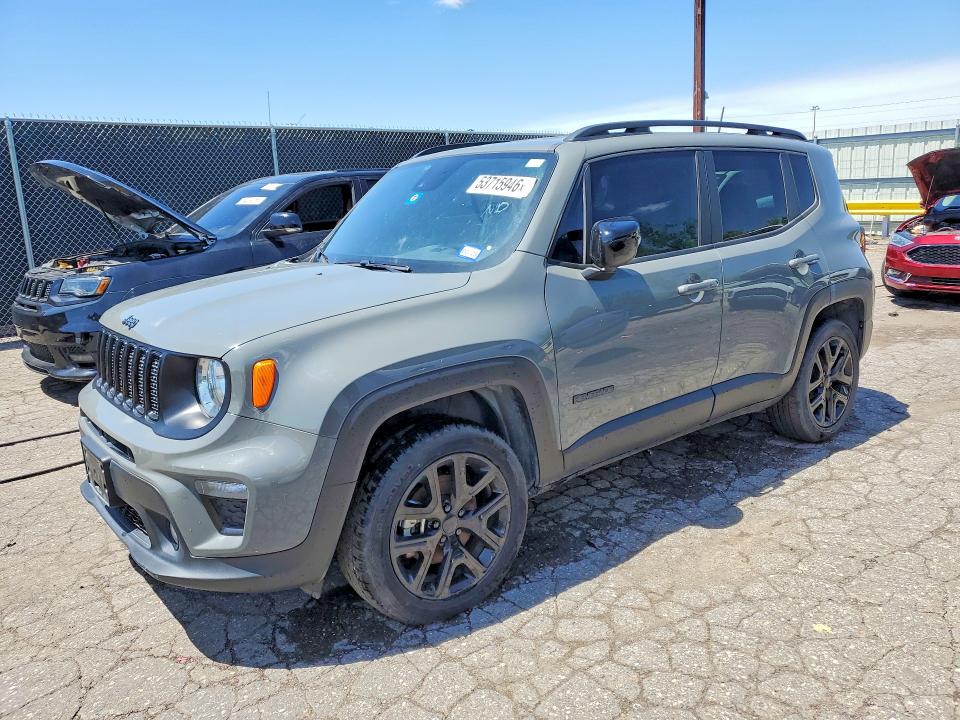 2022 Jeep Renegade VIN ZACNJDE14NPN69055 COPART salvage auction — MINOR DENT/SCRATCHES, Tx - Certificate Of Title, sold $6,500 on 2026-08-14 (photo 1)