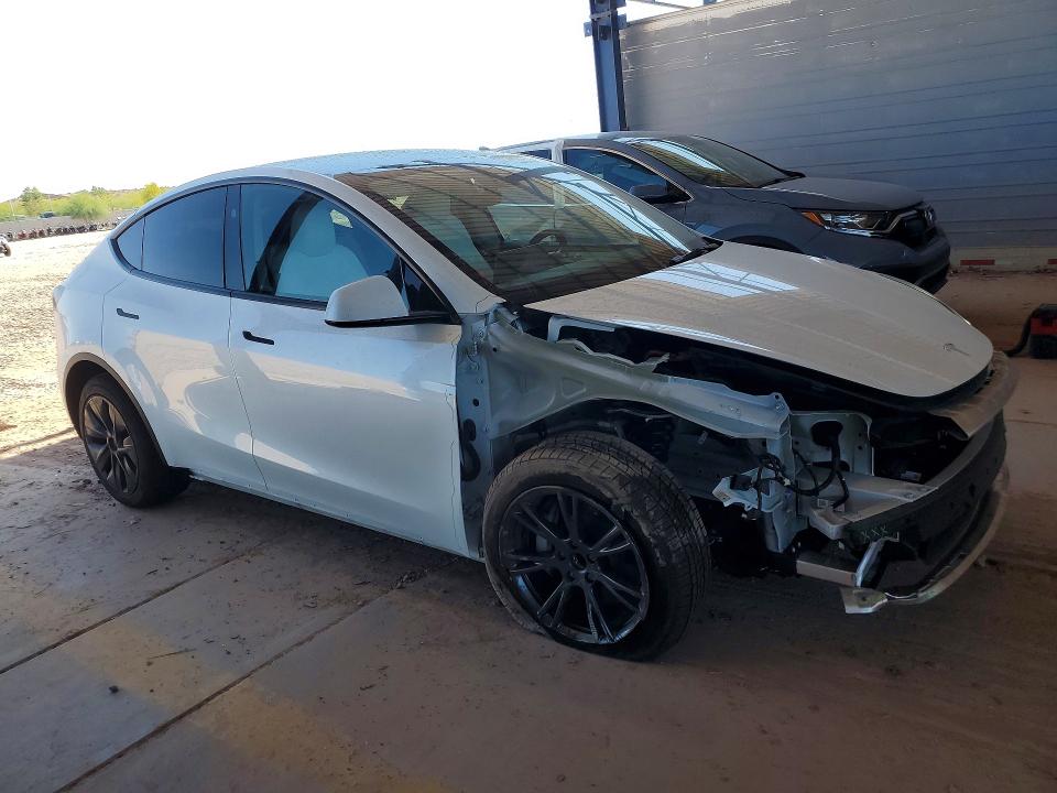 2025 Tesla Model y VIN 7SAYGDED0SA377272 COPART salvage auction — FRONT END, AZ - CERT OF TITLE - SALVAGE, sold $7,800 on 2026-07-28 (photo 4)