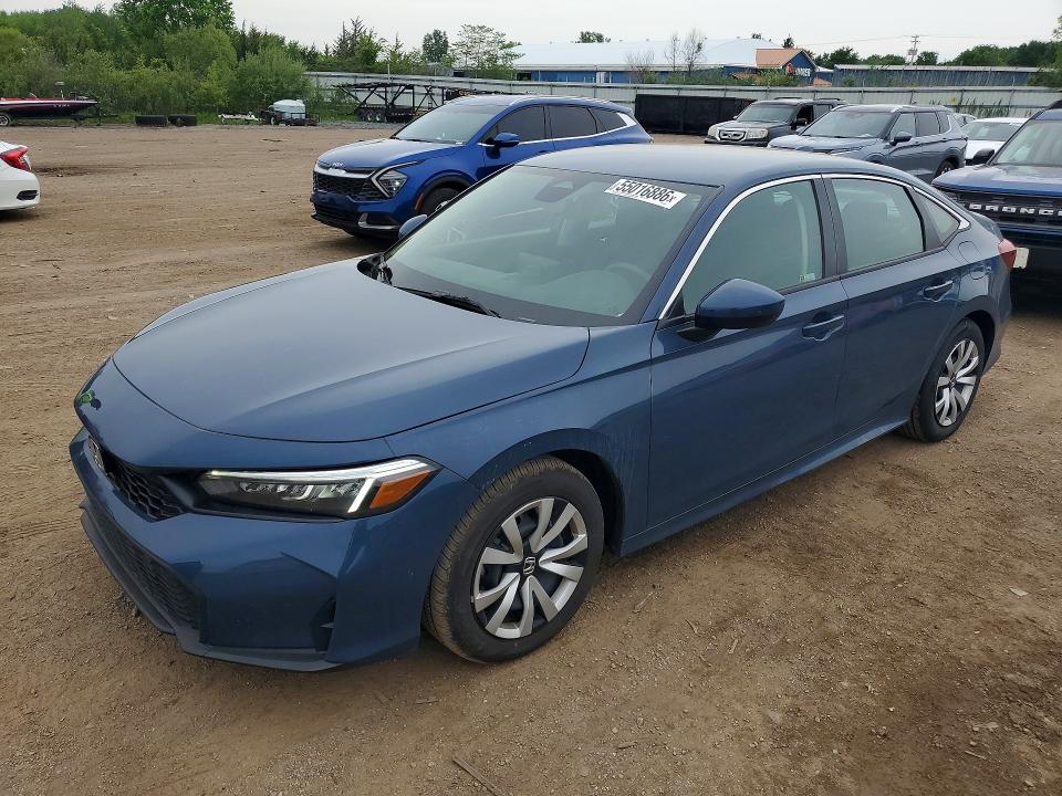2026 Honda Civic VIN 2HGFE2F21TH544525 COPART salvage auction — HAIL, Oh - Cert Of Title-Salvage, sold $15,100 on 2026-07-30 (photo 1)