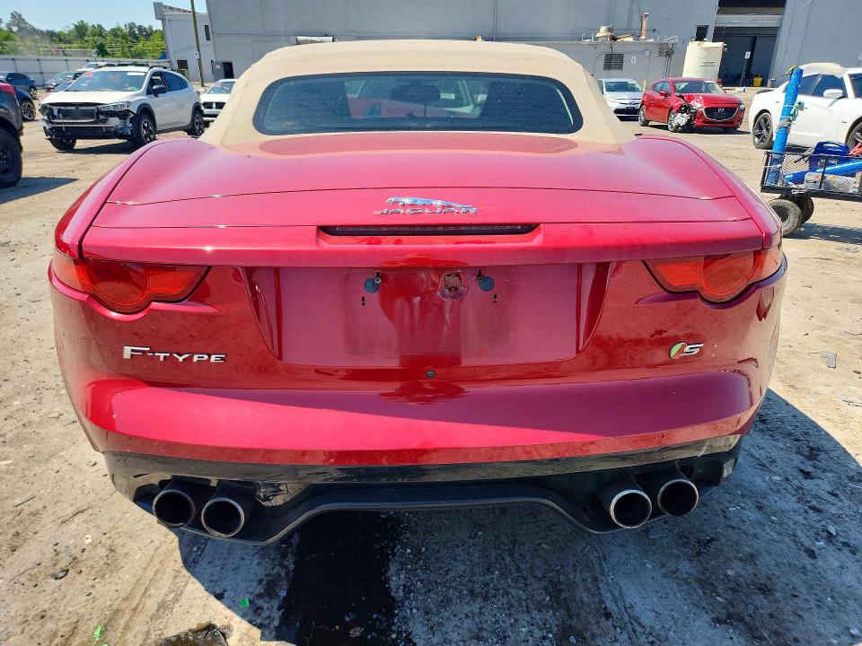 2014 Jaguar F-type VIN SAJWA6GLXEMK04591 COPART salvage auction — FRONT END, Va - Cert Of Title - Salvage, sold $7,500 on 2026-08-19 (photo 6)