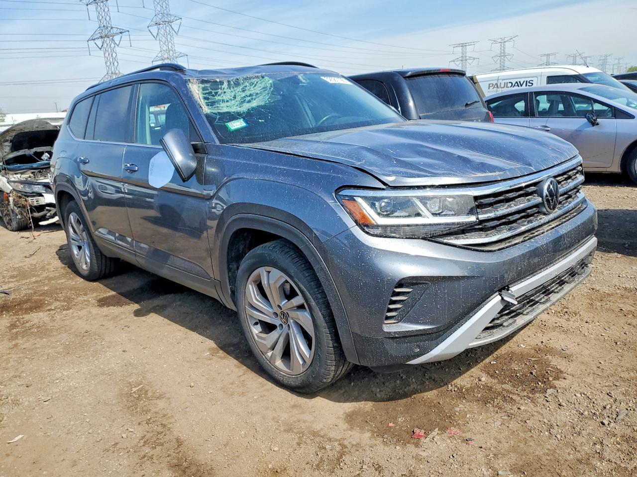 2021 Volkswagen Atlas VIN 1V2HP2CA5MC543863 COPART salvage auction — Top/Roof, IL - SALVAGE CERTIFICATE, sold $4,450 on 2026-06-30 (photo 4)