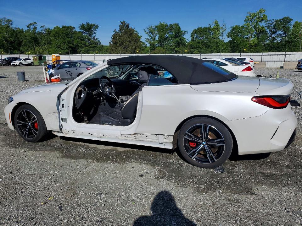 2022 BMW M440i VIN WBA53AT01NCJ15062 COPART salvage auction — SIDE, SC - CERT OF TITLE-SALVAGE, sold $12,400 on 2026-07-29 (photo 2)