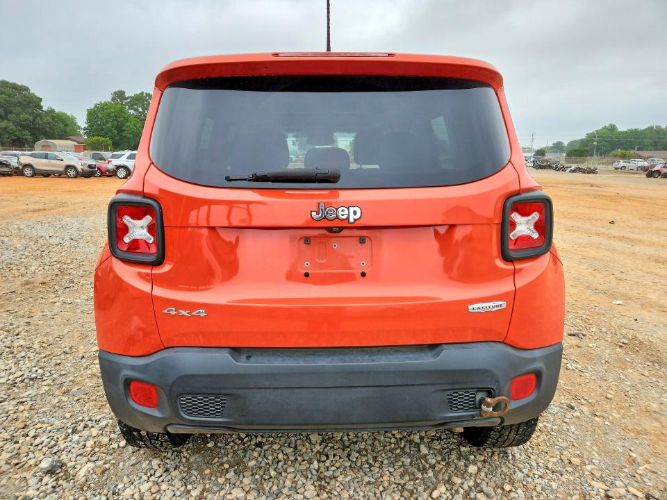2015 Jeep Renegade VIN ZACCJBBH7FPC31201 COPART salvage auction — FRONT END, AL - CERT OF TITLE-SALVAGE TITLE, sold $200 on 2026-07-22 (photo 6)