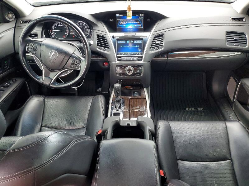 2015 Acura RLX VIN JH4KC1F95FC001601 COPART salvage auction — REAR END, Or - Salvage Title Certificate, sold $4,300 on 2026-07-06 (photo 8)