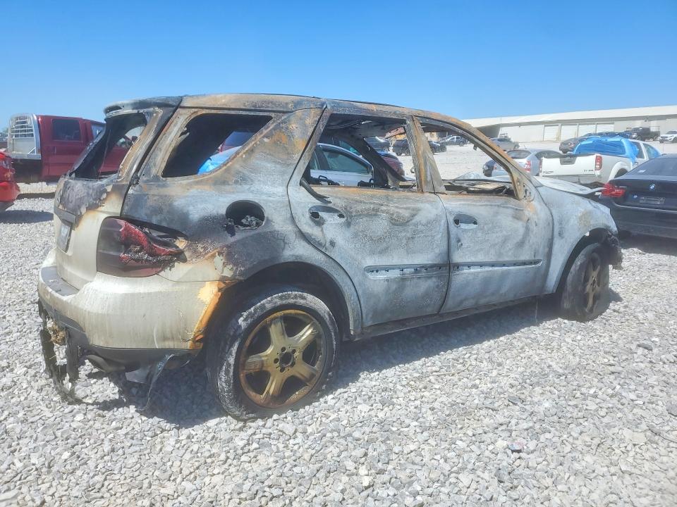 2008 Mercedes-benz Ml-class VIN 4JGBB22E18A410833 COPART salvage auction — INTERIOR BURN, Tn - Non-Repairable Certificate, sold $350 on 2026-07-09 (photo 3)