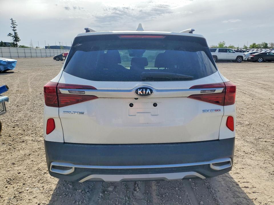 2021 Kia Seltos VIN KNDETCA23M7115252 COPART salvage auction — HAIL, Ia - Cert Of Title-Salvage Title, sold $3,250 on 2026-07-22 (photo 6)