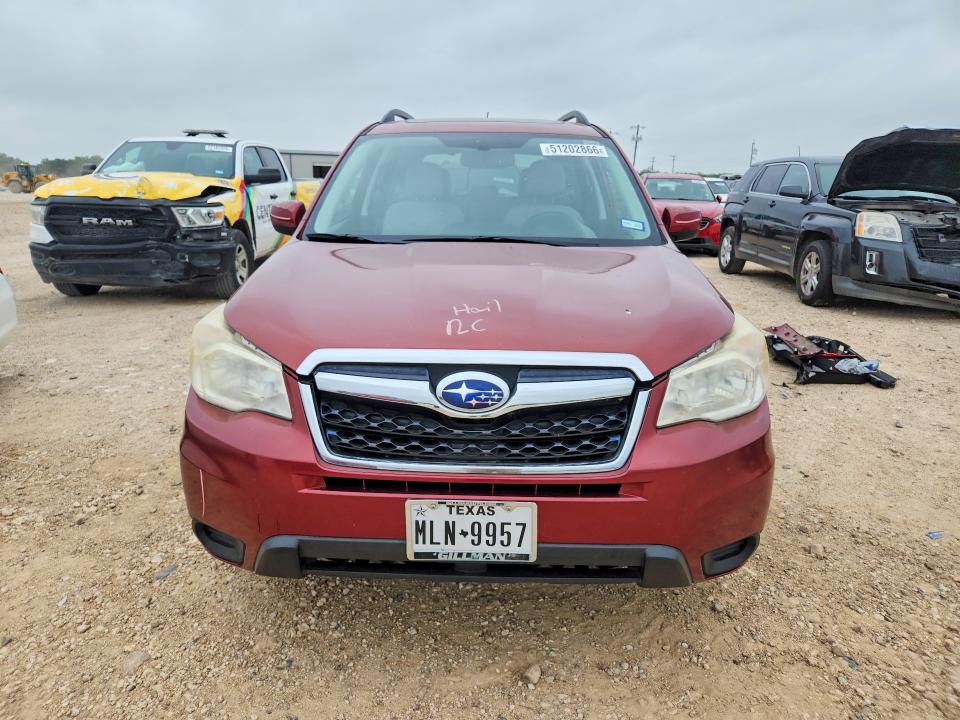 2015 Subaru Forester VIN JF2SJADC6FH468536 COPART salvage auction — HAIL, Tx - Salvage Vehicle Title, sold $30 on 2026-07-30 (photo 5)