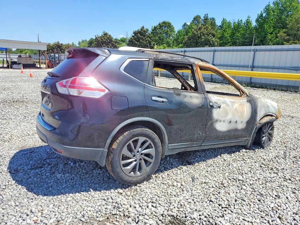 2016 Nissan Rogue VIN KNMAT2MT7GP716987 COPART salvage auction — BURN, TN - NON-REPAIRABLE CERTIFICATE, sold $30 on 2026-07-16 (photo 3)