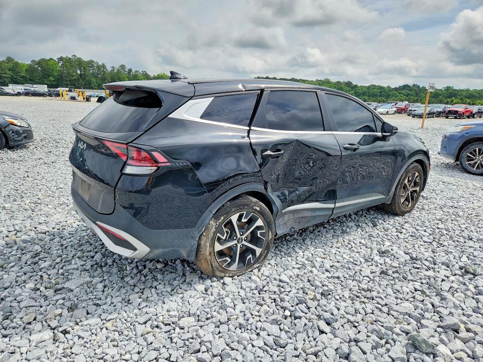 2024 Kia Sportage VIN 5XYK33DF0RG175212 COPART salvage auction — ROLLOVER, Ga - Cert Of Title-Salvage, sold $5,200 on 2026-07-09 (photo 3)
