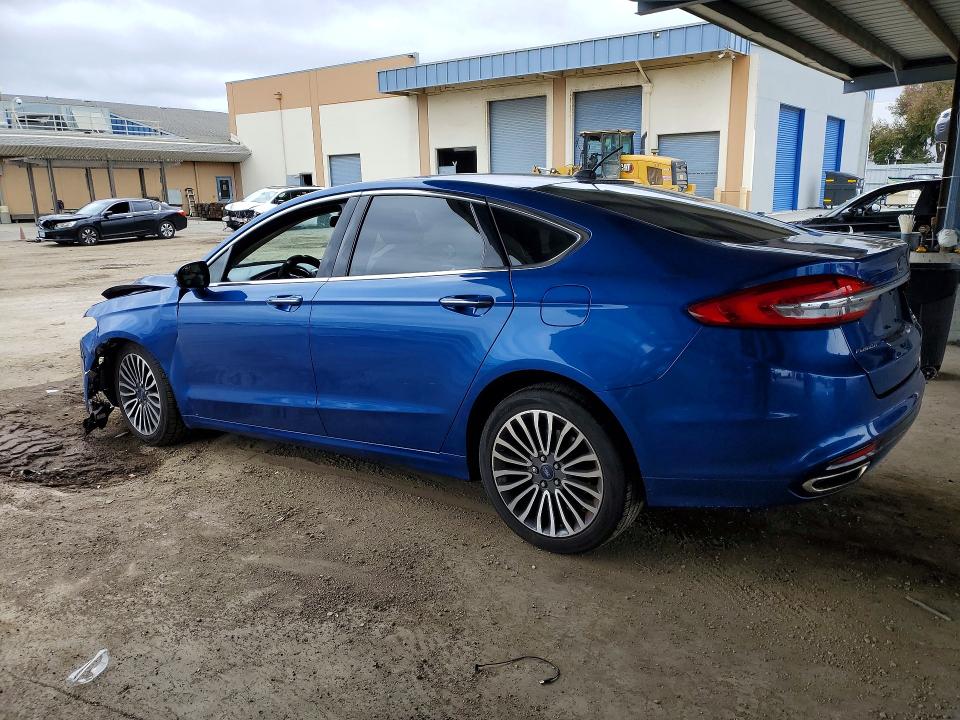 2017 Ford Fusion VIN 3FA6P0T97HR415995 COPART salvage auction — FRONT END, Ca - Salvage Certificate, sold $1,750 on 2026-07-02 (photo 2)
