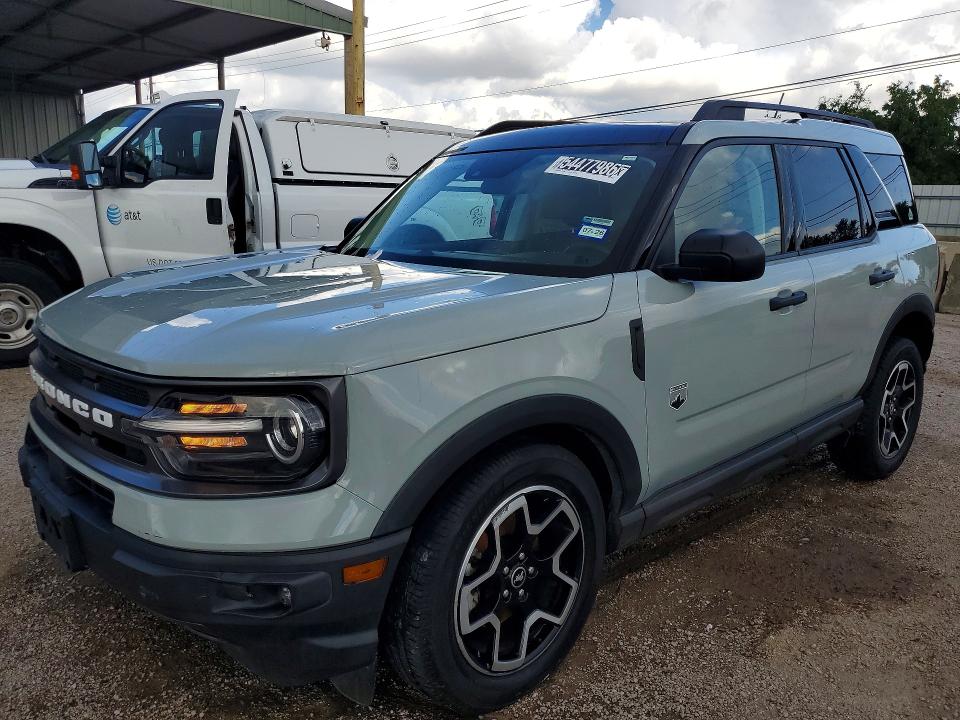 2021 Ford Bronco sport VIN 3FMCR9B62MRA52529 COPART salvage auction — FRONT END, Tx - Certificate Of Title, sold $13,100 on 2026-07-02 (photo 1)