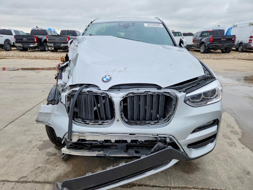 2021 BMW X3 VIN 5UXTY3C06M9G76989 COPART salvage auction — FRONT END, Tx - Salvage Vehicle Title, sold $3,850 on 2026-07-30 (photo 5)