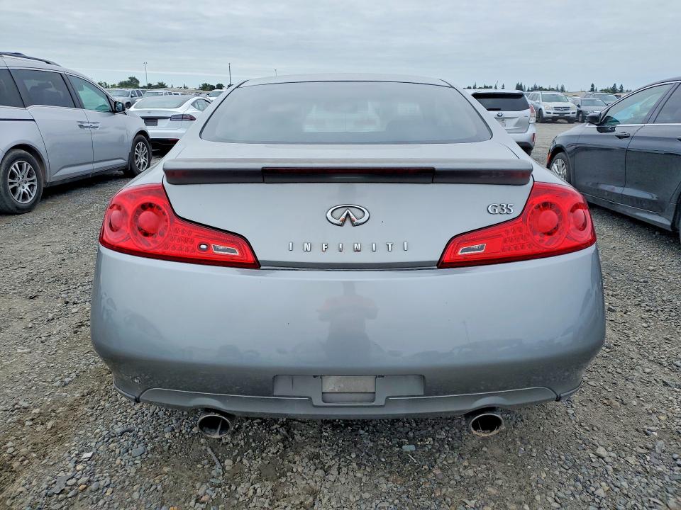 2006 Infiniti G35 VIN JNKCV54E36M718742 COPART salvage auction — FRONT END, Ca - Salvage Certificate, sold $425 on 2026-07-16 (photo 6)