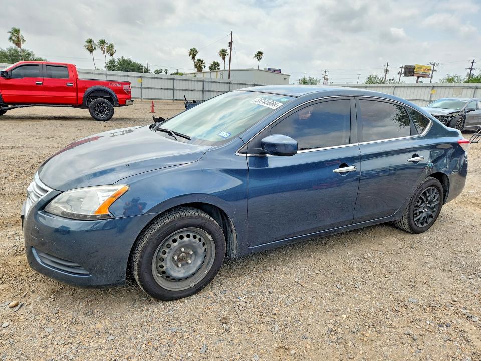 2015 Nissan Sentra VIN 3N1AB7APXFL661598 — COPART salvage auction photo