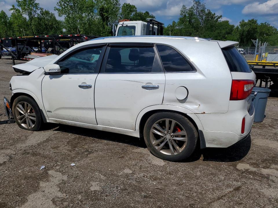 2014 Kia VIN 5XYKWDA73EG459454 COPART salvage auction — FRONT END, Md - Cert Of Salvage > 75% Damage, sold $400 on 2026-07-23 (photo 2)