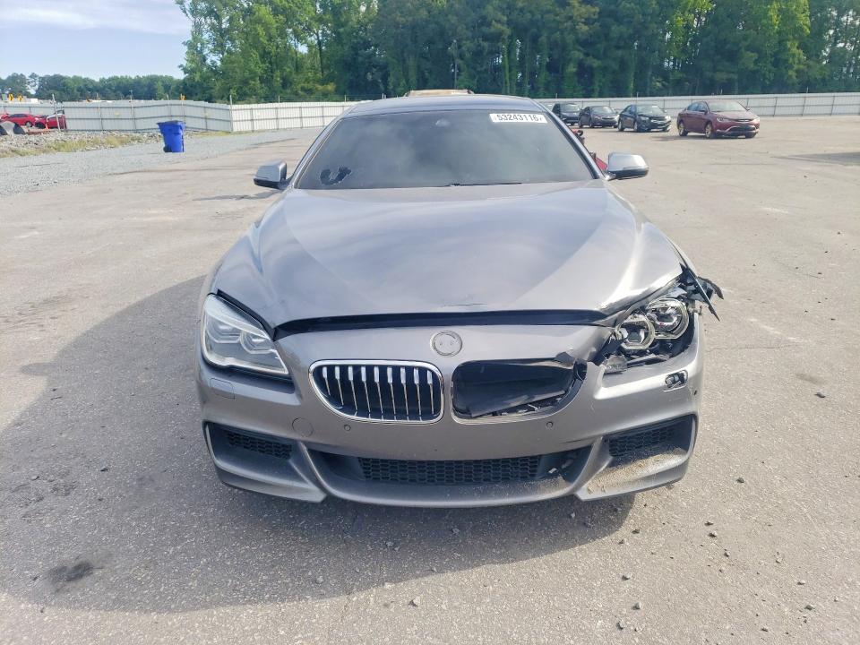 2016 BMW 6er VIN WBA6D0C58GD927883 COPART salvage auction — FRONT END, NC - SALVAGE CERTIFICATE OF TITLE, sold $7,600 on 2026-07-02 (photo 5)
