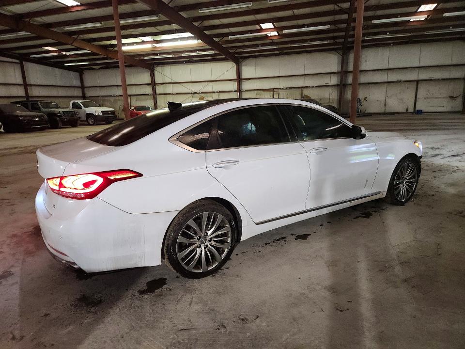 2015 Hyundai VIN KMHGN4JFXFU070502 COPART salvage auction — FRONT END, Nc - Salvage Certificate Of Title, sold $3,750 on 2026-07-06 (photo 3)