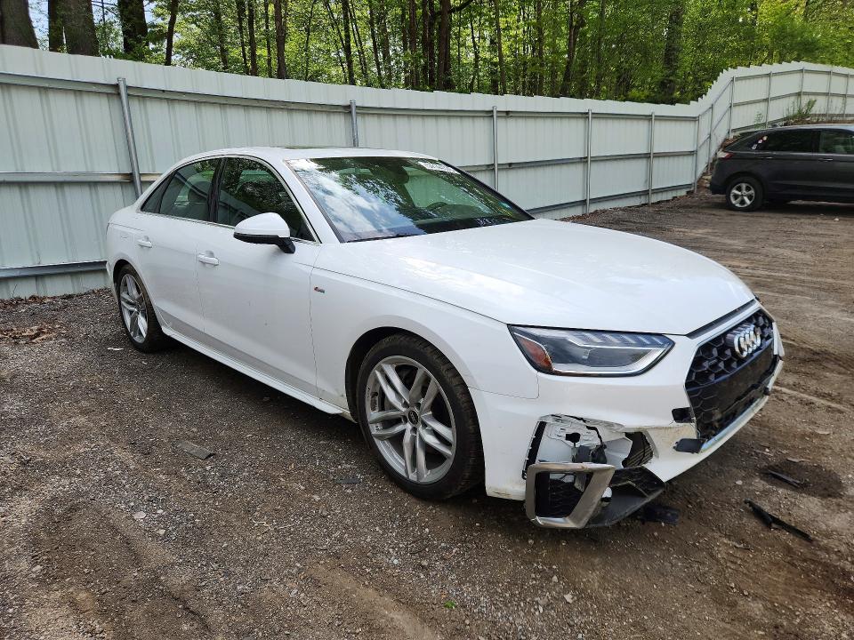 2023 Audi A4 VIN WAUEAAF47PN015222 COPART salvage auction — FRONT END, Vt - Cert Of Title-Salvage Vehicle, sold $7,400 on 2026-07-20 (photo 4)