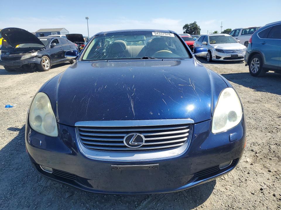 2002 Lexus Sc 430 VIN JTHFN48Y020017234 COPART salvage auction — ROOF, Ca - Salvage Certificate, sold $525 on 2026-07-02 (photo 5)