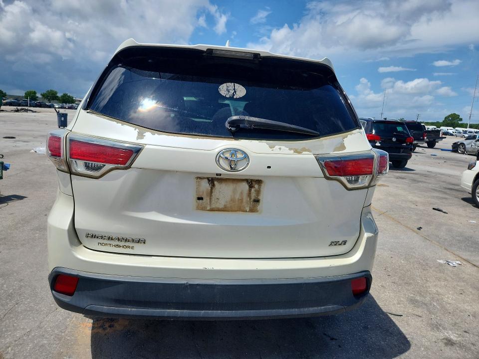 2016 Toyota Highlander VIN 5TDKKRFH3GS145500 COPART salvage auction — FRONT END, Ms - Cert Of Title-Salvaged, sold $4,550 on 2026-07-15 (photo 6)