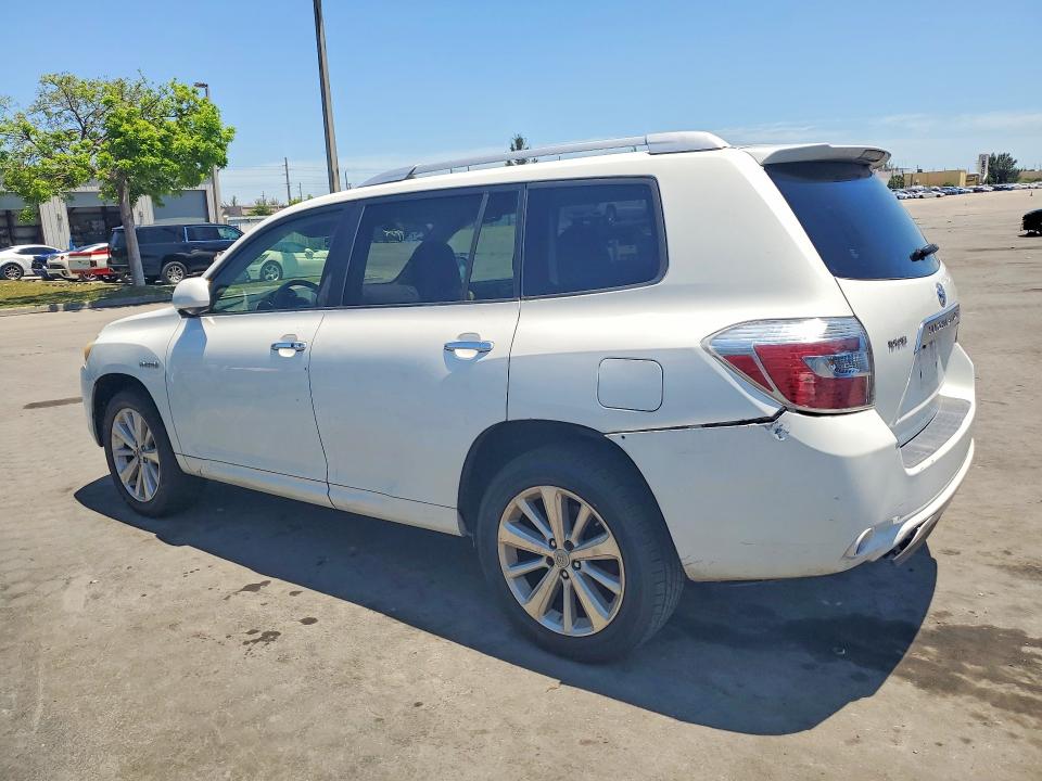 2008 Toyota Highlander hybrid VIN JTEEW41A082000577 COPART salvage auction — MECHANICAL, Fl - Certificate Of Title (P), sold $3,050 on 2026-07-06 (photo 2)