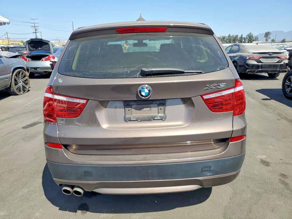 2014 BMW X3 VIN 5UXWX9C58E0D17504 COPART salvage auction — UNDERCARRIAGE, Ca - Salvage Certificate, sold $625 on 2026-07-08 (photo 6)