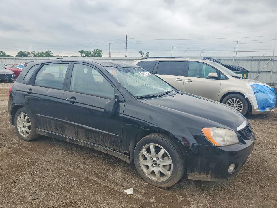 2005 Kia Spectra VIN KNAFE161855117902 COPART salvage auction — ROOF, Ia - Cert Of Title-Salvage Title, sold $475 on 2026-07-06 (photo 4)