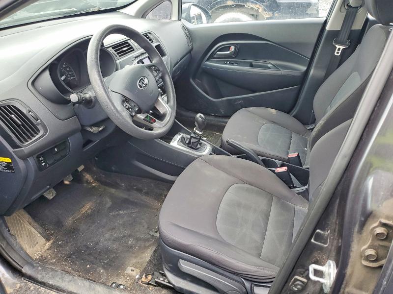 2015 Kia Rio VIN KNADM4A32F6518362 COPART salvage auction — FRONT END, Qc - Gravement Accidente, sold $125 on 2026-07-28 (photo 7)