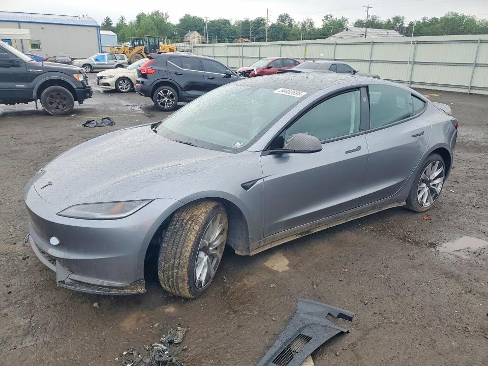 2025 Tesla Model 3 VIN 5YJ3E1EAXSF048194 COPART salvage auction — SIDE, Pa - Certificate Of Salvage, sold $12,600 on 2026-07-17 (photo 1)