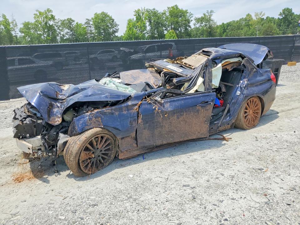 2014 BMW 3er VIN WBA3B3G58ENR81597 COPART salvage auction — ROLLOVER, Sc - Cert Of Title-Salvage, sold $400 on 2026-07-27 (photo 1)