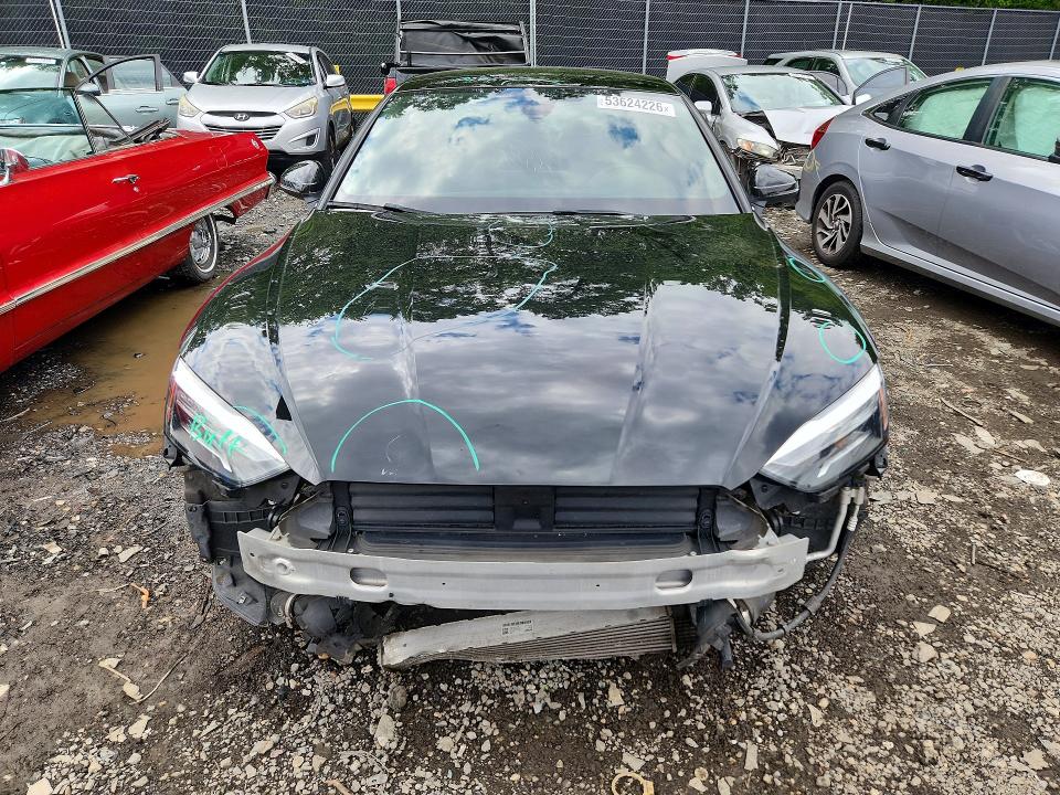 2021 Audi VIN WAUDACF54MA017206 COPART salvage auction — FRONT END, Md - Cert Of Salvage > 75% Damage, sold $9,500 on 2026-07-24 (photo 5)