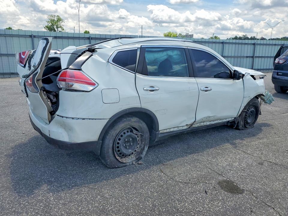 2015 Nissan Rogue VIN KNMAT2MT3FP566827 COPART salvage auction — ROLLOVER, Nc - Salvage Certificate Of Title, sold $275 on 2026-07-30 (photo 3)