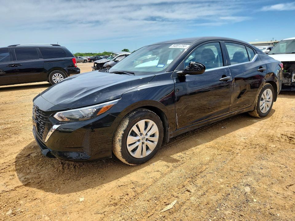 2025 Nissan Sentra VIN 3N1AB8BV7SY411204 COPART salvage auction — SIDE, Tx - Salvage Vehicle Title, sold $5,900 on 2026-07-02 (photo 1)