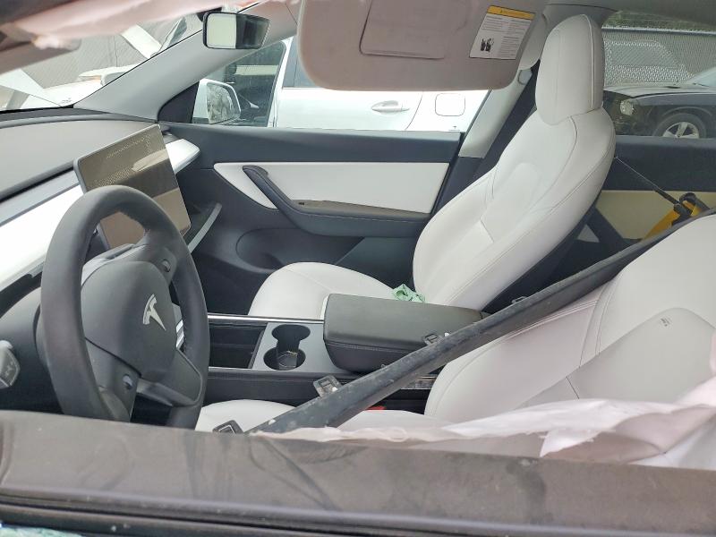 2022 Tesla Model y VIN 7SAYGDEE8NF361840 COPART salvage auction — SIDE, On - Permit Salvage, sold $5,700 on 2026-07-07 (photo 7)