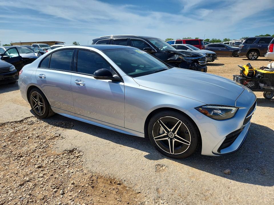 2023 Mercedes-benz C-klasse VIN W1KAF4GBXPR144801 COPART salvage auction — NORMAL WEAR, TX - SALVAGE VEHICLE TITLE, sold $19,000 on 2026-07-30 (photo 4)