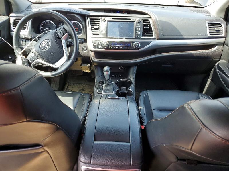 2016 Toyota Highlander VIN 5TDJKRFH0GS243749 COPART salvage auction — WATER/FLOOD, In - Cert Of Title-Salvage Flood, sold $4,250 on 2026-07-14 (photo 8)