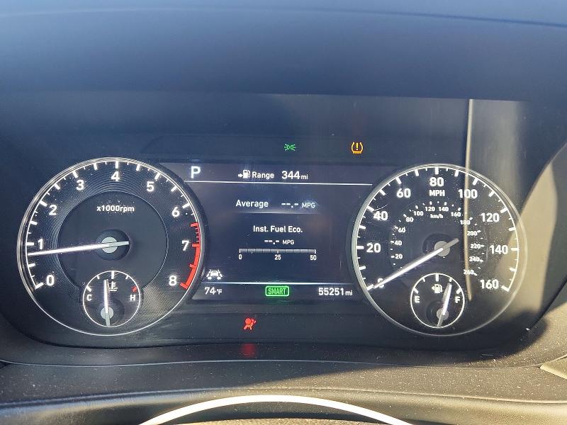2019 Genesis G90 VIN KMTF34JA0KU058672 COPART salvage auction — UNDERCARRIAGE, Tx - Salvage Vehicle Title, sold $7,500 on 2026-07-20 (photo 9)