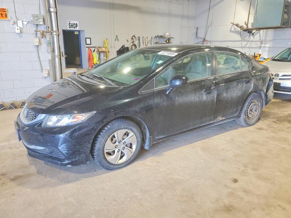 2014 Honda Civic VIN 2HGFB2F44EH035011 COPART salvage auction — REAR END, NB - CLEAN TITLE, sold $3,550 on 2026-07-09 (photo 1)