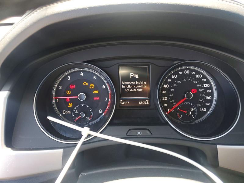 2020 Volkswagen VIN 1V21E2CA7LC215589 COPART salvage auction — FRONT END, Ca - Salvage Certificate, sold $4,800 on 2026-07-10 (photo 9)