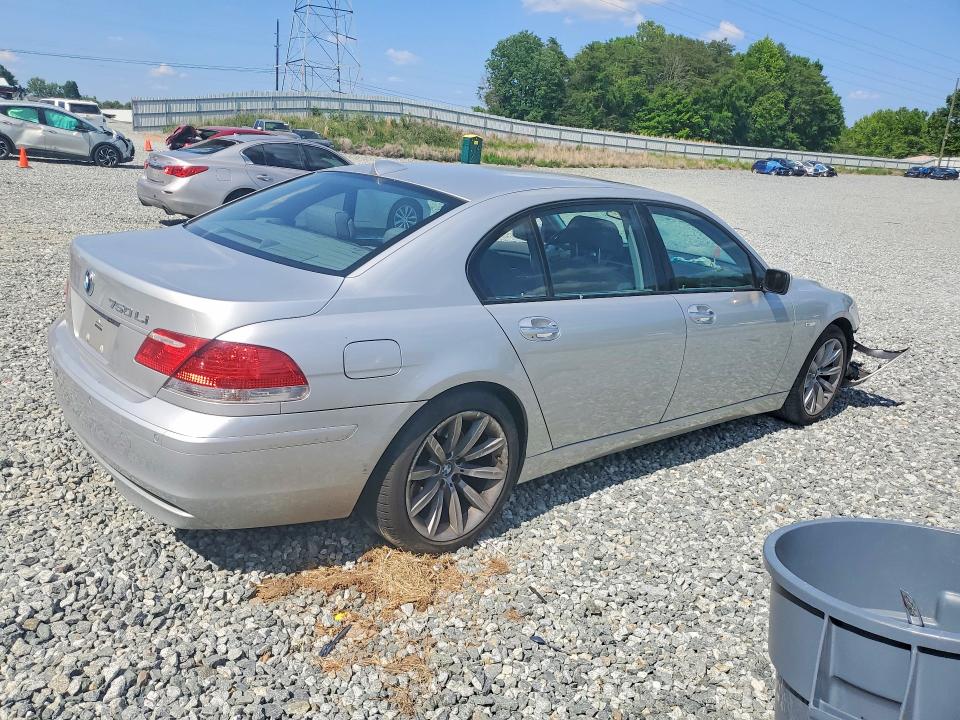 2007 BMW 7er VIN WBAHN83577DT71635 COPART salvage auction — MECHANICAL, NC - SALVAGE CERTIFICATE OF TITLE, sold $200 on 2026-07-22 (photo 3)