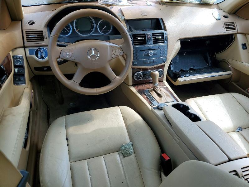 2008 Mercedes-benz C class VIN WDDGF81X88F055866 COPART salvage auction — Burn Engine, MD - CERT OF SALVAGE > 75% DAMAGE, sold $100 on 2026-07-14 (photo 8)