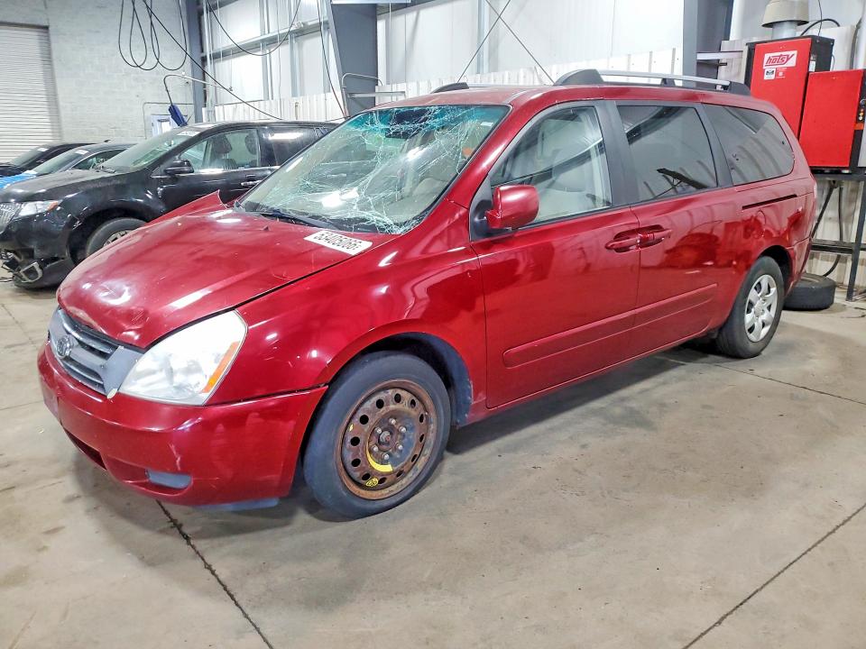 2007 Kia SEDONA VIN KNDMB233376179493 COPART salvage auction — FRONT END, Mn - Cert Of Title-Prior Salvage, sold $625 on 2026-07-14 (photo 1)