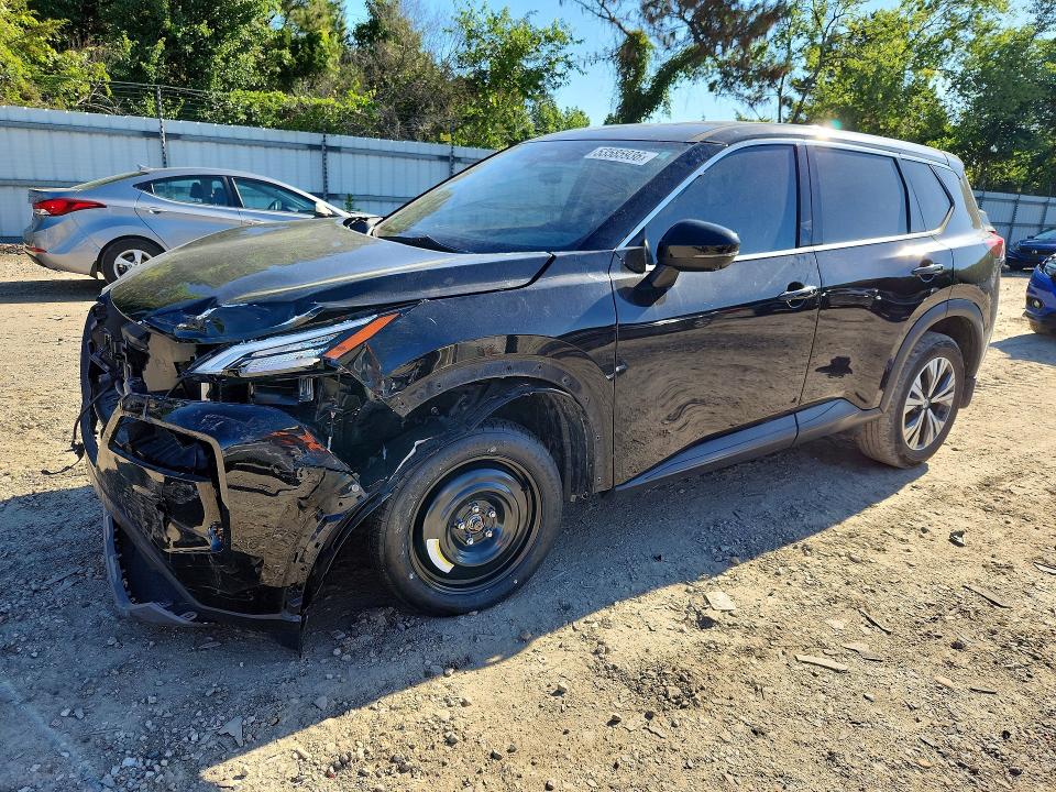 2021 Nissan Rogue VIN JN8AT3BAXMW010674 COPART salvage auction — FRONT END, Va - Cert Of Title - Salvage, sold $3,400 on 2026-07-14 (photo 1)