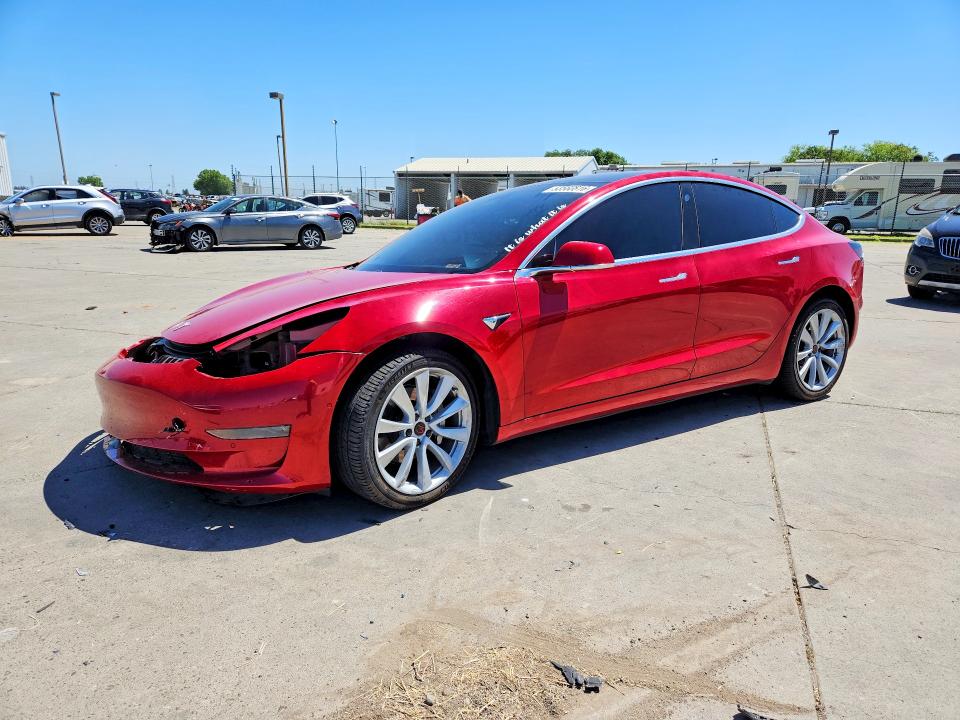 2020 Tesla VIN 5YJ3E1EB0LF712819 COPART salvage auction — FRONT END, Ca - Salvage Certificate, sold $3,900 on 2026-07-13 (photo 1)