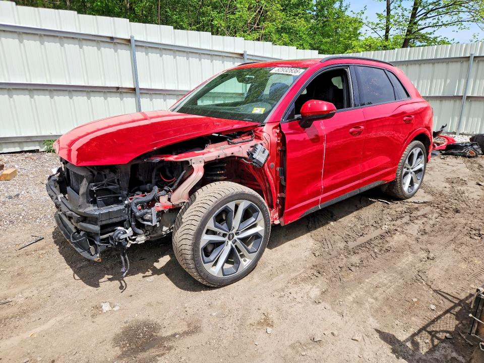 2021 Audi Q3 VIN WA1EECF32M1127918 COPART salvage auction — FRONT END, Vt - Cert Of Title-Salvage Vehicle, sold $5,700 on 2026-07-20 (photo 1)