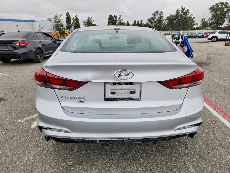 2017 Hyundai Elantra VIN KMHD74LF4HU355001 COPART salvage auction — UNDERCARRIAGE, Ca - Salvage Certificate, sold $1,150 on 2026-07-02 (photo 6)