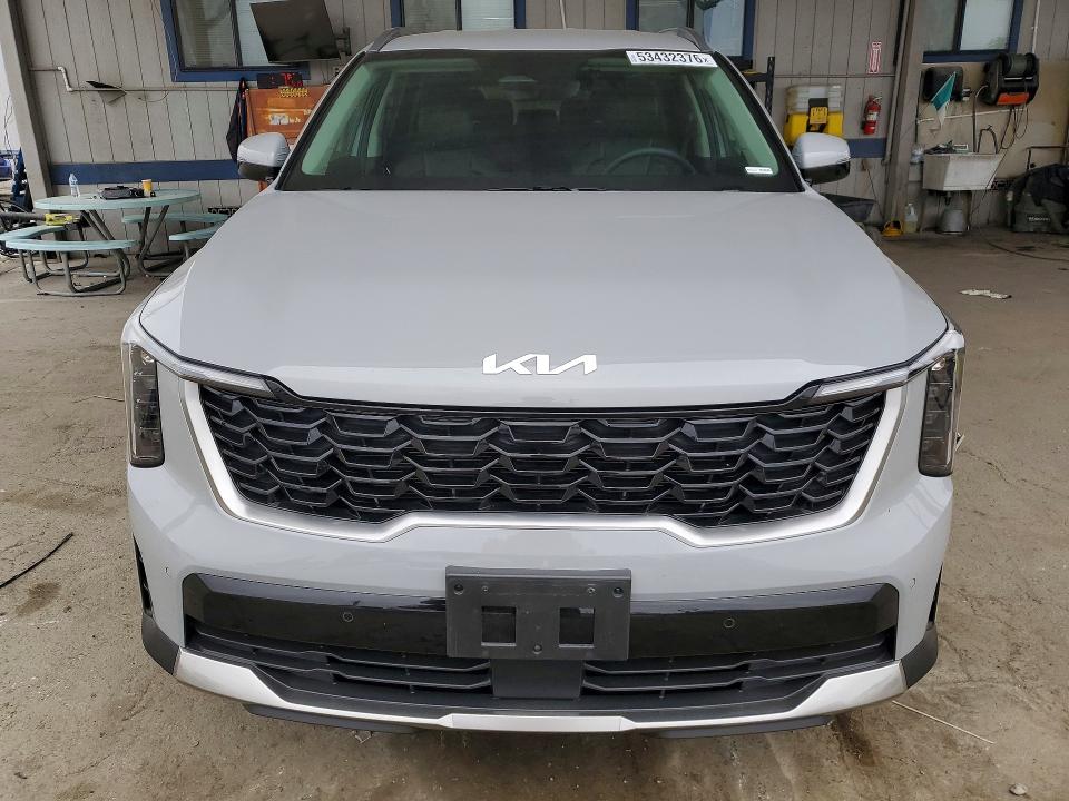 2025 Kia Sorento VIN 5XYRLDJC0SG390738 COPART salvage auction — FRONT END, Ca - Salvage Certificate, sold $14,500 on 2026-07-13 (photo 5)