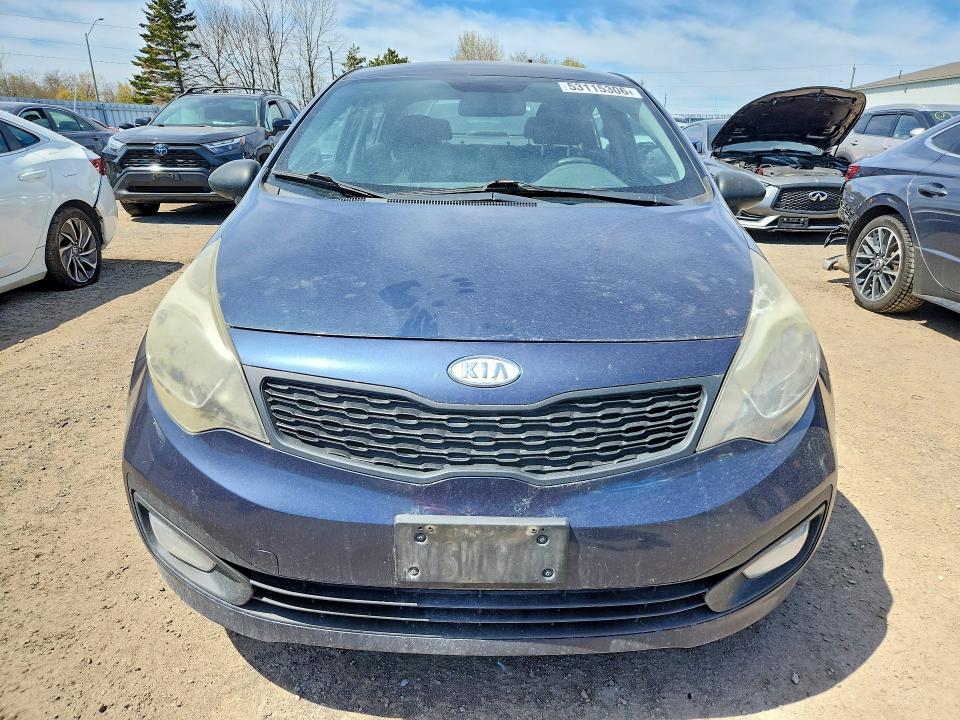 2013 Kia Rio VIN KNADM4A35D6127283 COPART salvage auction — REAR END, On - Permit Salvage, sold $425 on 2026-07-07 (photo 5)