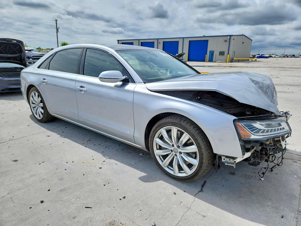 2016 Audi A8 VIN WAU34AFDXGN012300 COPART salvage auction — FRONT END, Tx - Salvage Vehicle Title, sold $1,750 on 2026-07-10 (photo 4)