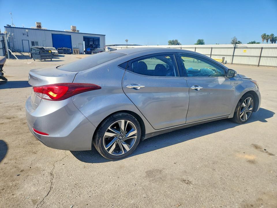 2014 Hyundai Elantra VIN KMHDH4AE7EU136682 COPART salvage auction — FRONT END, Ca - Salvage Certificate, sold $950 on 2026-07-17 (photo 3)
